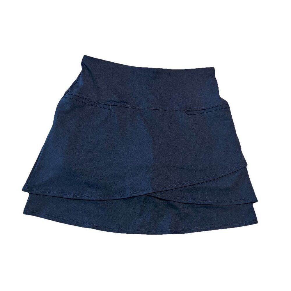 lucky in love Ladies Sz S Tennis Golf pickleball skort Stretch pull on Navy Blue - Picture 1 of 6